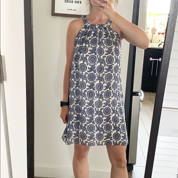 Jay Godfrey Nautical Back Cut Out Summer Dress - Picture 1 of 6